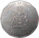 50 Cents - Elizabeth II (Norfolk Island)