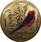 1 Dollar - Elizabeth II (Crimson Rosella)
