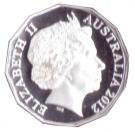 50 Cents - Elizabeth II (Diamond Jubilee - Silver Proof Issue)