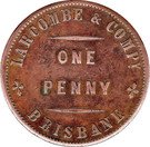 1 Penny (Larcombe & Compy. - Brisbane, New South Wales)