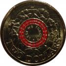 2 Dollars - Elizabeth II (ANZAC Day - War Graves)
