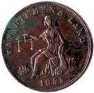 ½ Penny (R. Josephs - New Town, Tasmania)