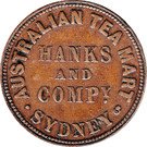 ½ Penny (Hanks & Compy. - Sydney, New South Wales)