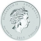 8 Dollars - Elizabeth II (Year of the Rooster)