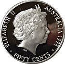 50 Cents - Elizabeth II (Masterpiece in Silver - 1937 Crown)