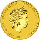 50 Dollars - Elizabeth II (Year of the Rooster)