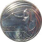 20 Cents - Elizabeth II (Surf Lifesaver)