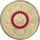 2 Dollars - Elizabeth II (2016 Australian Olympic Team - Red)