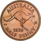 ½ Penny - George VI