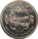 20 Cents - Elizabeth II (Centenary of Australian Banknotes - 10 Shilling)