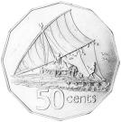 50 Cents - Elizabeth II (Fiji Reverse Mule)