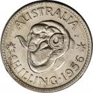 1 Shilling - Elizabeth II (with "F:D:")