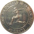 20 Cents - Elizabeth II (Sir Donald Bradman)