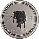 1 Dollar - Elizabeth II (4th portrait; "Lunar Year Series" Silver Bullion)