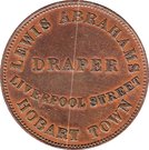 ½ Penny (Lewis Abrahams - Hobart, Tasmania)