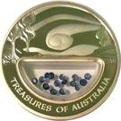 1 Dollar - Elizabeth II (Treasures of Australia - Sapphires)