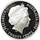 20 Cents - Elizabeth II (Masterpiece in Silver - 1938 Florin)