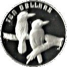 10 Dollars Elizabeth II (Birds of Australia Series - Kookaburra; Piedfort)
