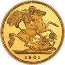 ½ Sovereign - Victoria