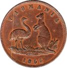 ½ Penny (Lewis Abrahams - Hobart, Tasmania)