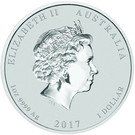 1 Dollar - Elizabeth II (Year of the Rooster)