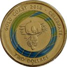 2 Dollars - Elizabeth II (XXI Commonwealth Games - Borobi Mascot)