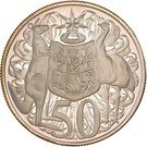 50 Cents - Elizabeth II (2nd portrait; Round type)