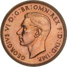 ½ Penny - George VI