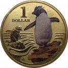 1 Dollar - Elizabeth II (Polar Series - Rock Hopper Penguin)