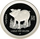 30 Dollars - Elizabeth II ("Lunar Year Series" Silver Bullion Coinage)