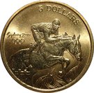 5 Dollars - Elizabeth II (Equestrian)