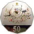 50 Cents - Elizabeth II (Federation - Colourised)