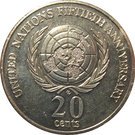 20 Cents - Elizabeth II (United Nations)