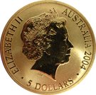 5 Dollars - Elizabeth II (Sydney to Athens 2004)