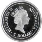 5 Dollars - Elizabeth II ("Koala" Platinum Bullion Coinage)
