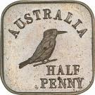 ½ Penny - George V (Kookaburra Pattern - Type 1)