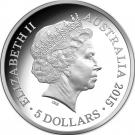 5 Dollars - Elizabeth II (Longest-Reigning Commonwealth Monarch) 2015