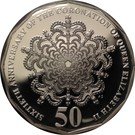 50 Cents - Elizabeth II (60th Anniversary of the Coronation of Her Majesty Queen Elizabeth II; Silver Proof)