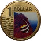 1 Dollar - Elizabeth II (Longfin Bannerfish)