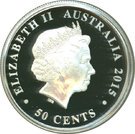 50 Cents - Elizabeth II (Australian Kookaburra)