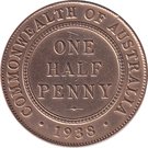 ½ Penny - George VI