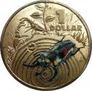 1 Dollar - Elizabeth II (Bright Bug Series - Stag Beetle)