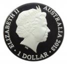 1 Dollar - Elizabeth II ("Kangaroo In Outback")