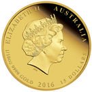 15 Dollars - Elizabeth II (Year of the Monkey)