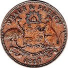½ Penny (Hanks & Compy. - Sydney, New South Wales)