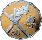 50 Cents - Elizabeth II (Royal Visit - Silver Proof Issue)