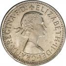 1 Shilling - Elizabeth II (with "F:D:")