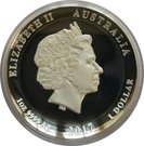 1 Dollar - Elizabeth II (Dragon & Phoenix; High Relief Silver Proof)