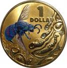 1 Dollar - Elizabeth II (Bright Bug Series - Cuckoo Wasp)