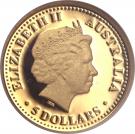 5 Dollars - Elizabeth II ("Discover Australia Series" Gold Bullion Coinage)